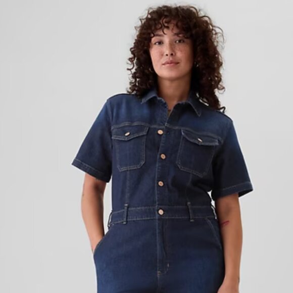 GAP || DENIM JUMPSUIT - Picture 3 of 5